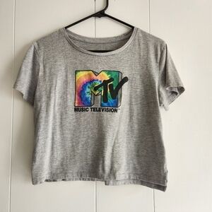 Gray MTV Logo T-Shirt
